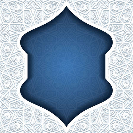 Abstract background with traditional ornament. Vector illustration.のイラスト素材