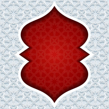 Abstract background with traditional ornament. Vector illustration.のイラスト素材