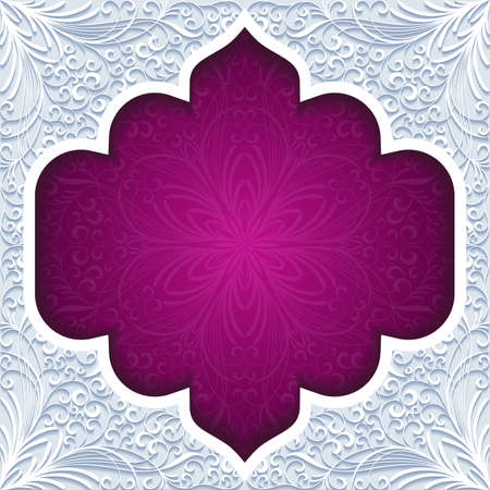 Abstract background with traditional ornament. Vector illustration.のイラスト素材