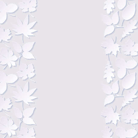 Abstract background with paper leaves. Vector illustration.のイラスト素材