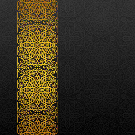 Abstract background with traditional ornament. Vector illustration.のイラスト素材