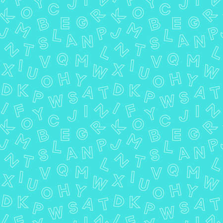 Alphabet seamless pattern vector illustration.のイラスト素材