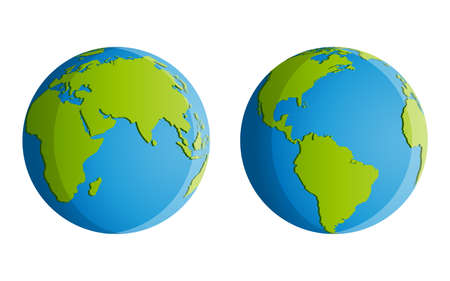 Planet Earth. Isolated vector illustration.のイラスト素材