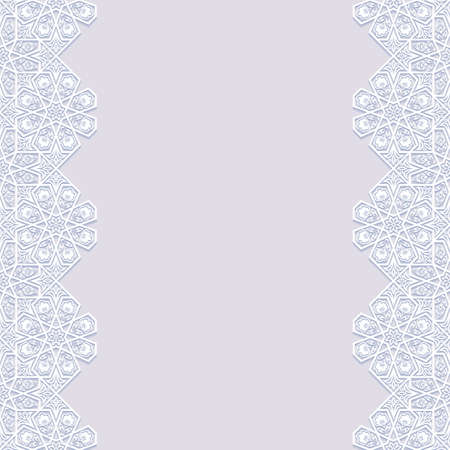Floral frame with traditional ornament. Vector illustration.のイラスト素材
