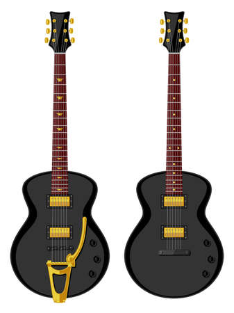 Vintage electric guitars. Flat design. Vector illustration.

のイラスト素材