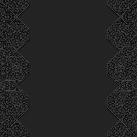 Floral background with traditional ornament. Vector illustration.のイラスト素材