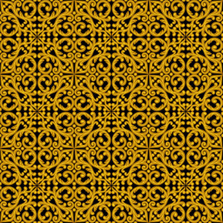 Vintage seamless pattern. Vector illustration.のイラスト素材