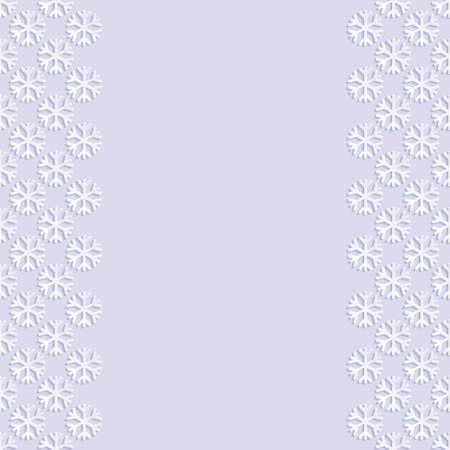Background with paper cut style snowflakes. Vector illustration.のイラスト素材