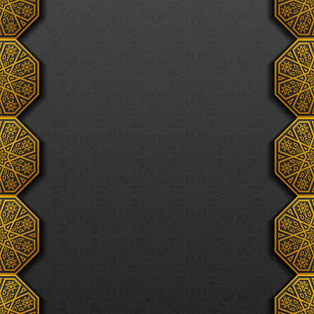 Background with traditional floral ornament. Vector illustration.のイラスト素材