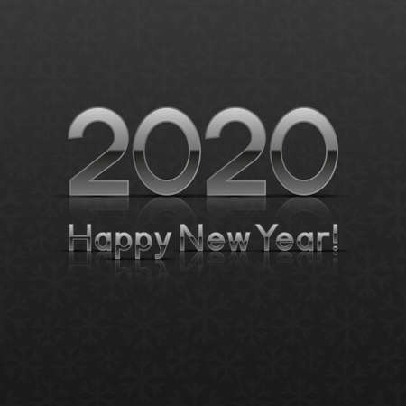 2020 New Yearâs Greeting Card. Vector illustration.
のイラスト素材