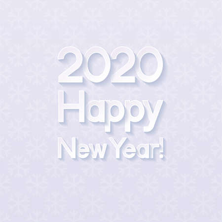 2020 New Yearâs Greeting Card. Vector illustration.
のイラスト素材