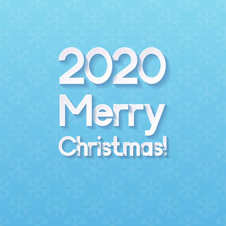 2020 Christmas Greeting Card. Vector illustration.
のイラスト素材