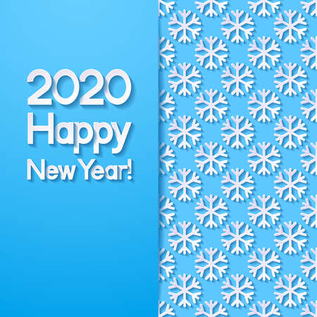 2020 New Yearâs Greeting Card. Vector illustration.
のイラスト素材