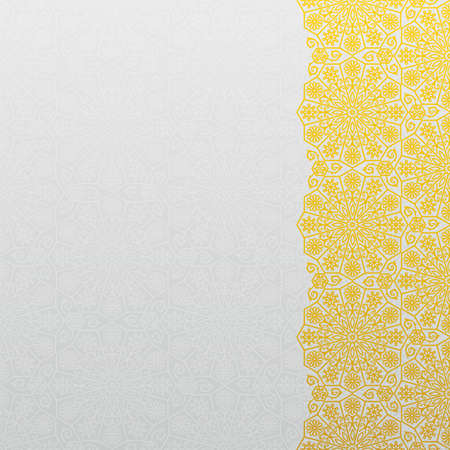 Decorative background with traditional floral ornament. Vector illustration.のイラスト素材