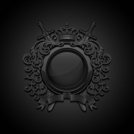 Vintage coat of arms. Vector illustration.のイラスト素材