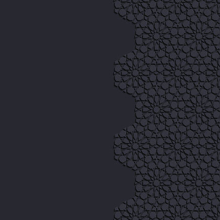 Decorative background with traditional ornament. Vector illustration.のイラスト素材