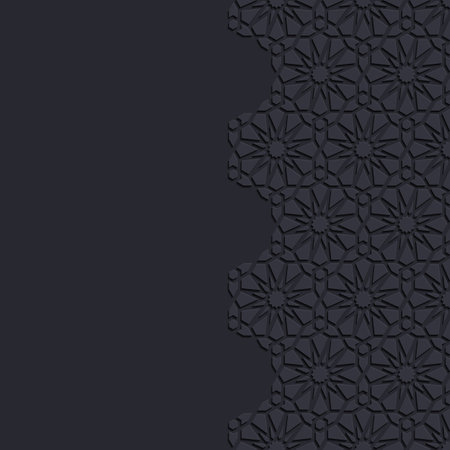 Decorative background with traditional ornament. Vector illustration.のイラスト素材