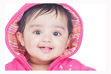 portriat of smiling baby