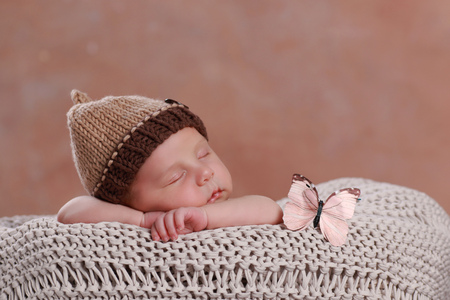 Cute new born boy  1 monthの写真素材