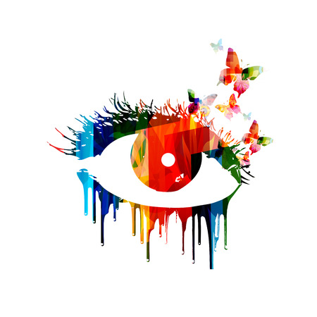 Colorful vector eye designのイラスト素材