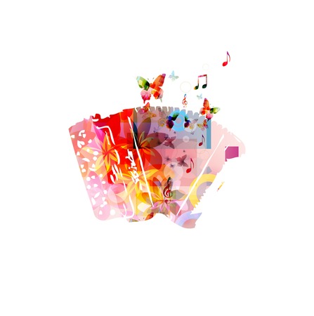 Colorful music background. Vectorのイラスト素材