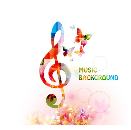 Colorful music backgroundのイラスト素材