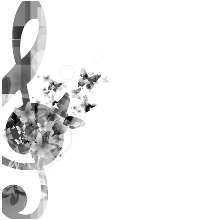 Music background with g-clefのイラスト素材