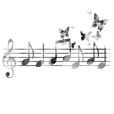 Music notes backgroundのイラスト素材