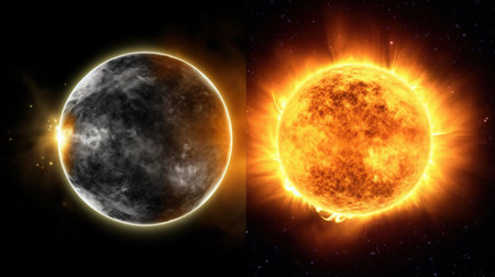 Star warp. Hyperspace jump, traces of moving stars light and interstellar fast speed travel. Wormhole space tunnel abstract background illustration.の素材