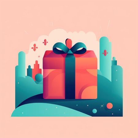 3d Realistic Red Gift Boxes with Gold Ribbon Gift Bow Set. Realistic gift presents.の素材