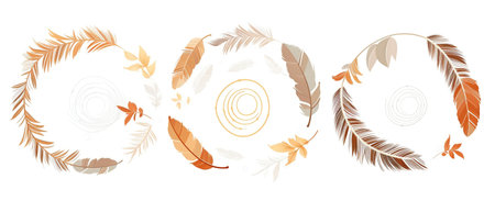 Festive autumn decor from pumpkins, berries and leaves on a white wooden background. Concept of Thanksgiving day or Halloween.の素材