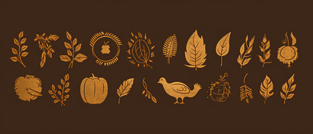 Festive autumn decor from pumpkins, berries and leaves on a white wooden background. Concept of Thanksgiving day or Halloween.の素材