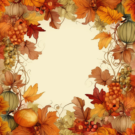 Festive autumn decor from pumpkins, berries and leaves on a white wooden background. Concept of Thanksgiving day or Halloween.の素材