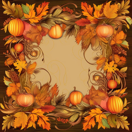 Festive autumn decor from pumpkins, berries and leaves on a white wooden background. Concept of Thanksgiving day or Halloween.の素材