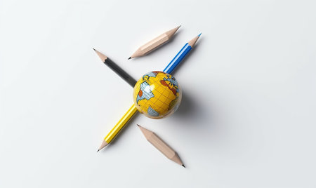 Illustration of World Students Day or International Students Day. Simple and elegant design.の素材