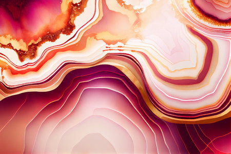 Abstract marbling wavy texture. Aspect ratio 3:2 Generative AI.の素材