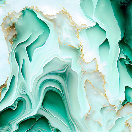 Abstract relief crumpled craft paper blank texture. Generative AI.の素材