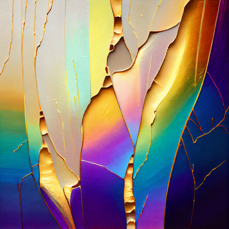 Abstract relief crumpled craft paper blank texture. Generative AI.の素材