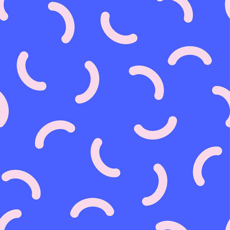 Retro Memphis Seamless pattern. Fashion 80s-90sのイラスト素材