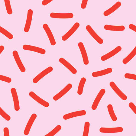 Organic Memphis seamless pattern.Retro Fashion Style 80s-90sのイラスト素材