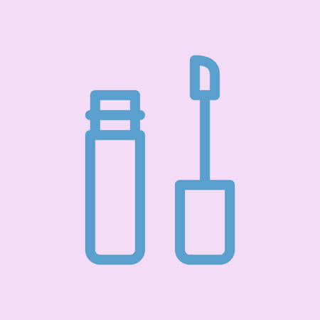 Lip gloss line iconのイラスト素材