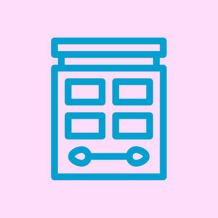 eyeshadow pallete icon vectorのイラスト素材