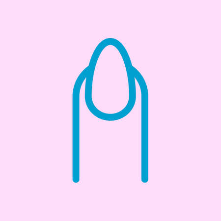 Nail vector icon, manicureのイラスト素材