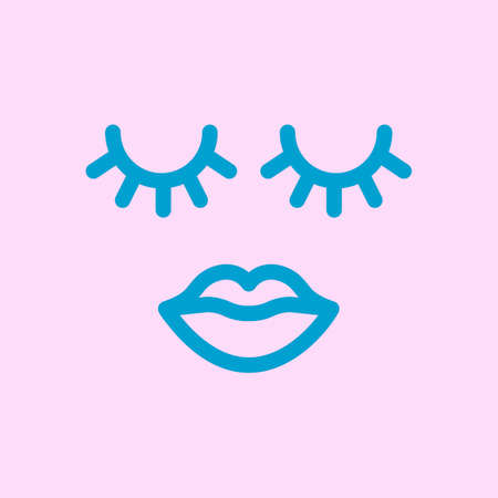 Beauty line vector icon isolatedのイラスト素材