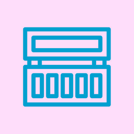 eyeshadow pallete icon vectorのイラスト素材
