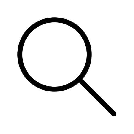 Search icon vector. Magnification icon symbol illustrationのイラスト素材