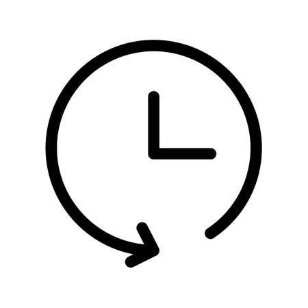 Time icon. Fast time vector icon on white background. Deadline icon.のイラスト素材