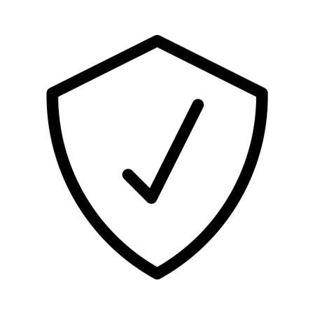 Protection icon vector. Padlock icon for financial websites and apps. Vector illustrationのイラスト素材