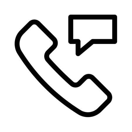 Customer support on white background. Customer service agent with phone icon for apps and websitesのイラスト素材