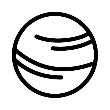 Uranus icon on white background. Element for space design. Science space objectのイラスト素材